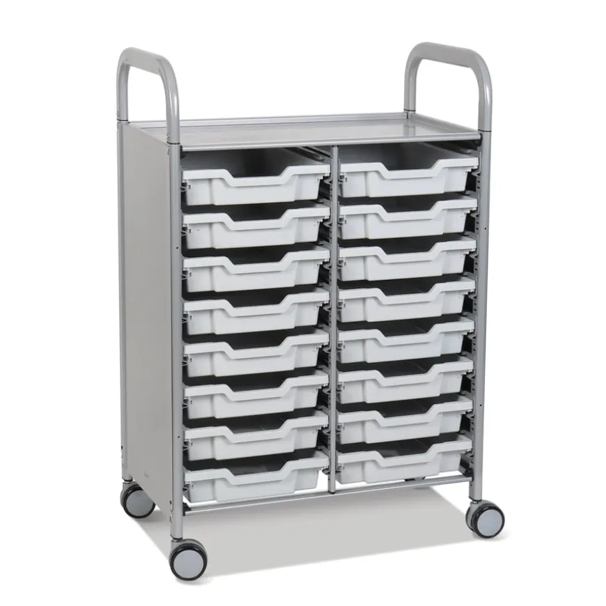 Callero Tray Trolley 16 Shallow Trays