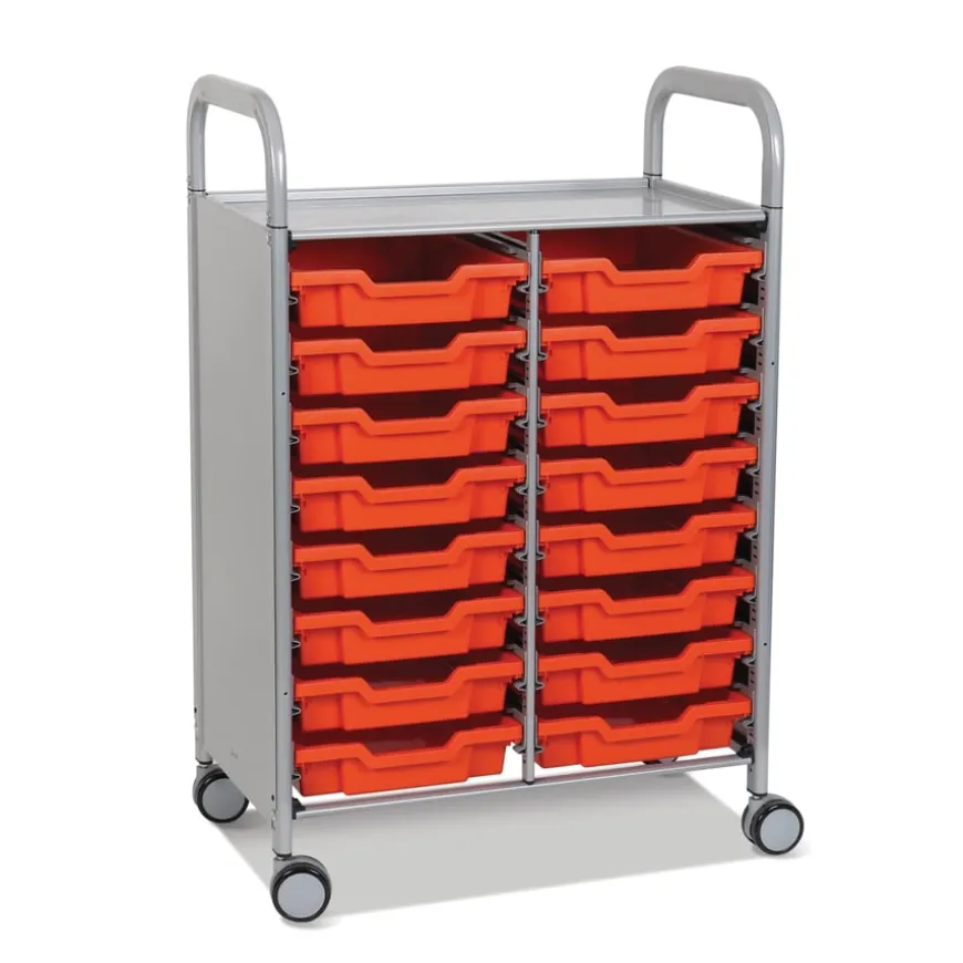 Callero Tray Trolley 16 Shallow Trays