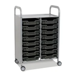 Callero Tray Trolley 16 Shallow Trays