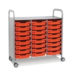 Callero Tray Trolley 24 Shallow Trays