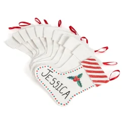 Canvas Stocking Decorations 12pk