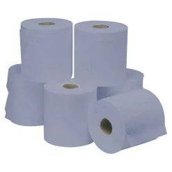 Centrefeed Single ply Blue Hand Towels 6pk
