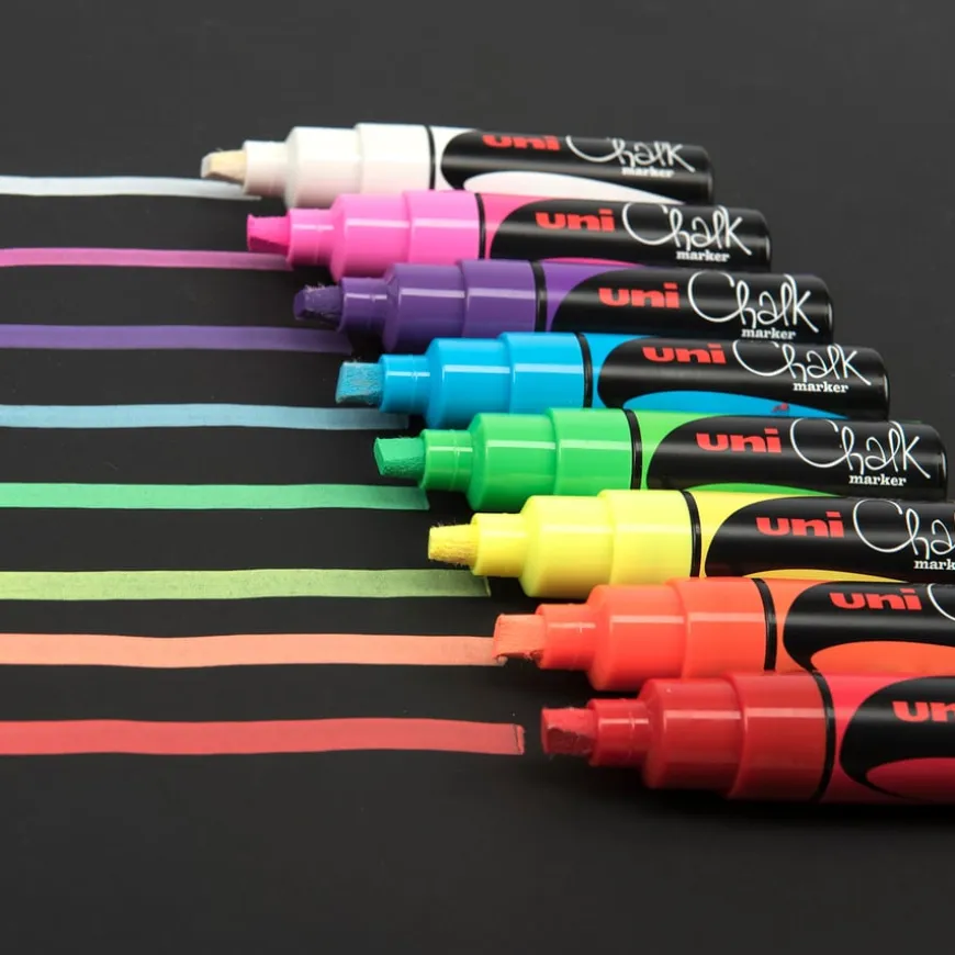 Chalk Marker Pens Assorted 8pk