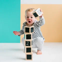 Chalk Wooden Cubes 6pk