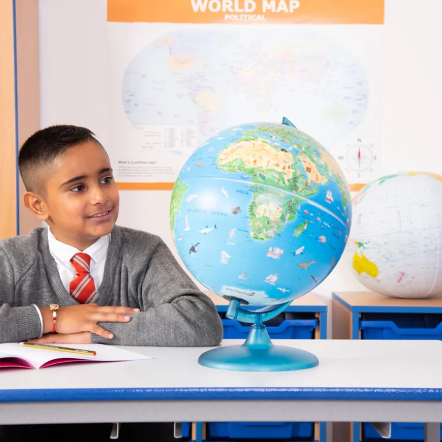 Children's Activity Globe of the World with Stand 30cm