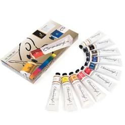 Chromacryl Acrylic Paint Tubes Assorted 75ml 10pk
