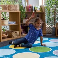 Circles Rectangular Placement Carpet