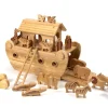 Classic Wooden Noah's Ark Small World Set 24pcs