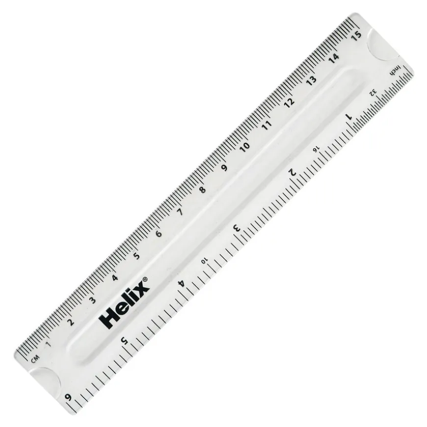Clear Rulers 15cm 50pk