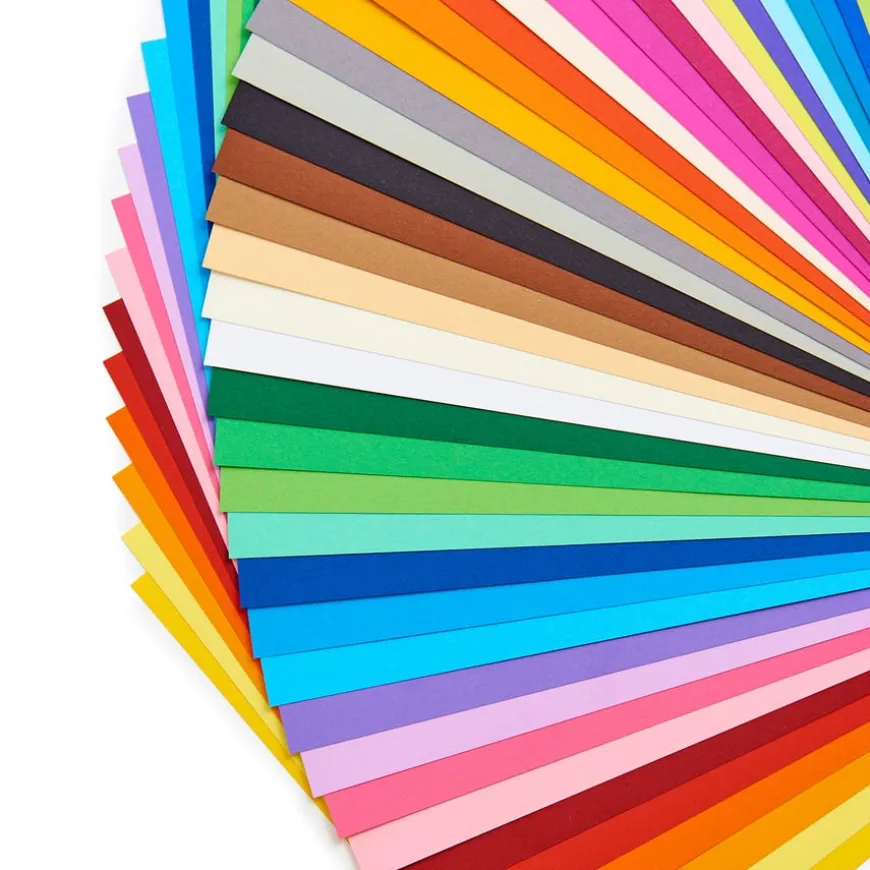 Coloured Card Packs Assorted 130gsm 50pk