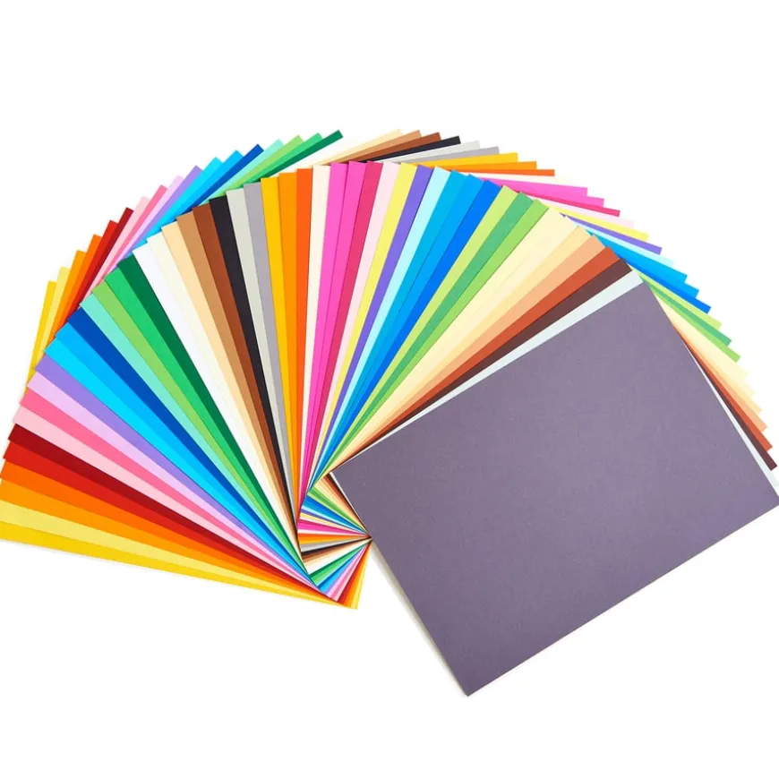 Coloured Card Packs Assorted 130gsm 50pk