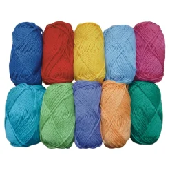 Coloured Craft Cotton Assorted 10x50g