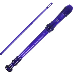 Coloured Descant School Recorder & Cleaning Rod