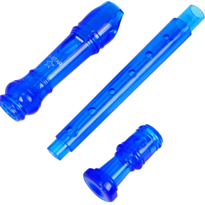 Coloured Descant School Recorder & Cleaning Rod
