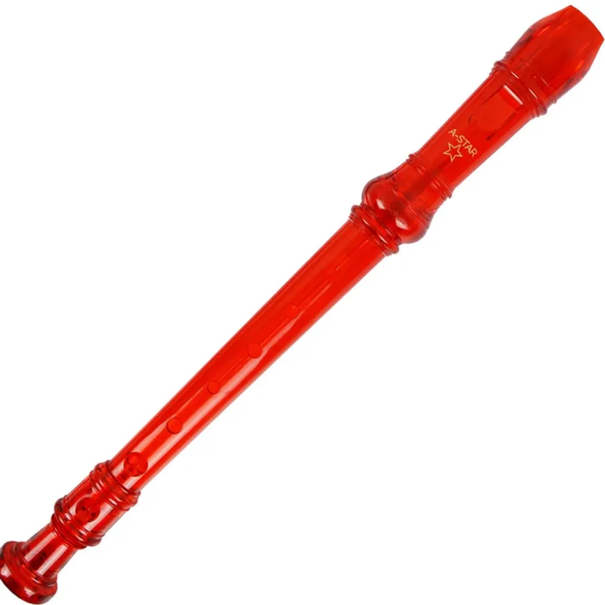 Coloured Descant School Recorder & Cleaning Rod