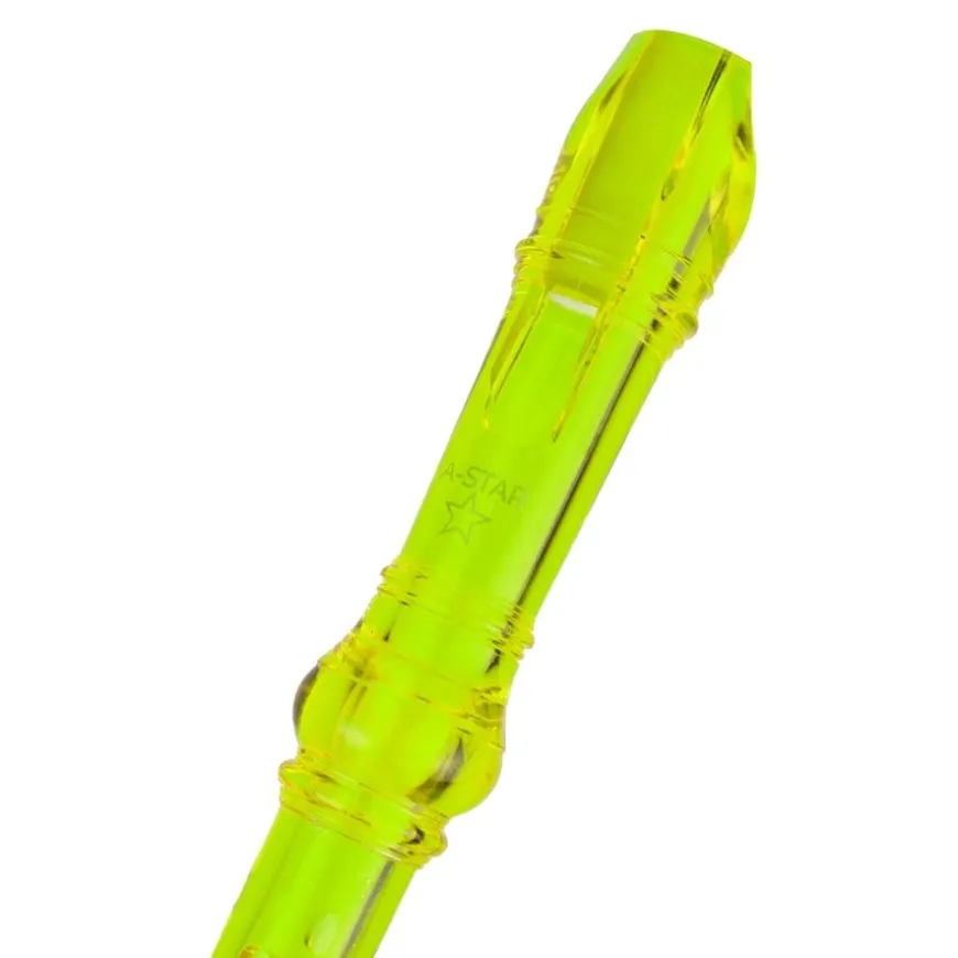 Coloured Descant School Recorder & Cleaning Rod