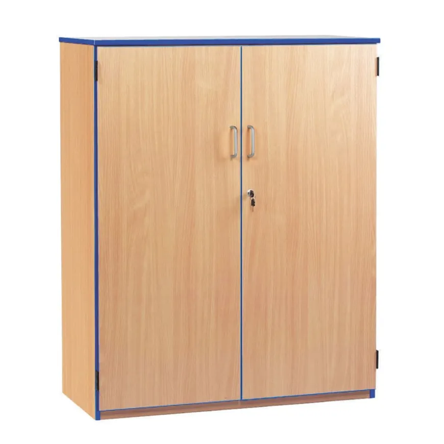 Coloured Edge Lockable Cupboard
