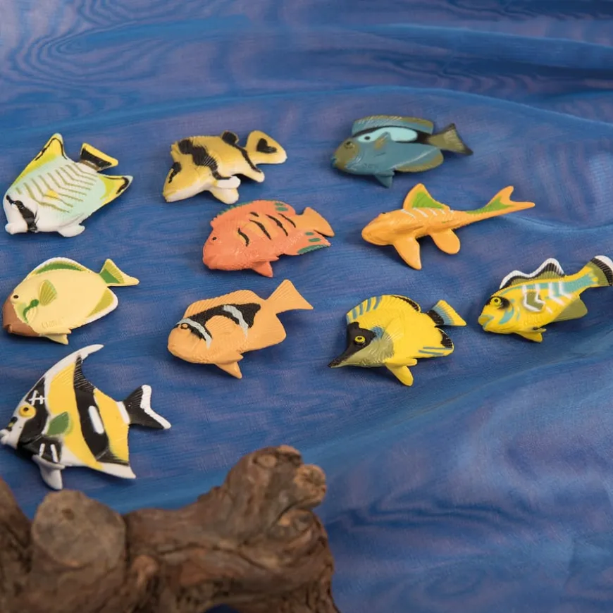 Colourful Plastic Fish Maths Sorting Counters 60pcs