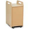 1 Column Tray Storage Unit W/ 3 Deep Translucent Trays