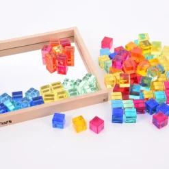 Construction Set Acrylic Gems and Mirror Tray 101pcs