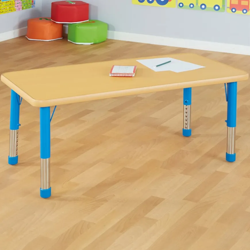 Copenhagen Height Adjustable Rectangular 6 Seater Table