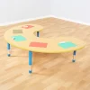 Copenhagen Height Adjustable Horseshoe Shaped 6 Seater Table
