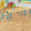 Copenhagen Height Adjustable Rectangular 8 Seater Table