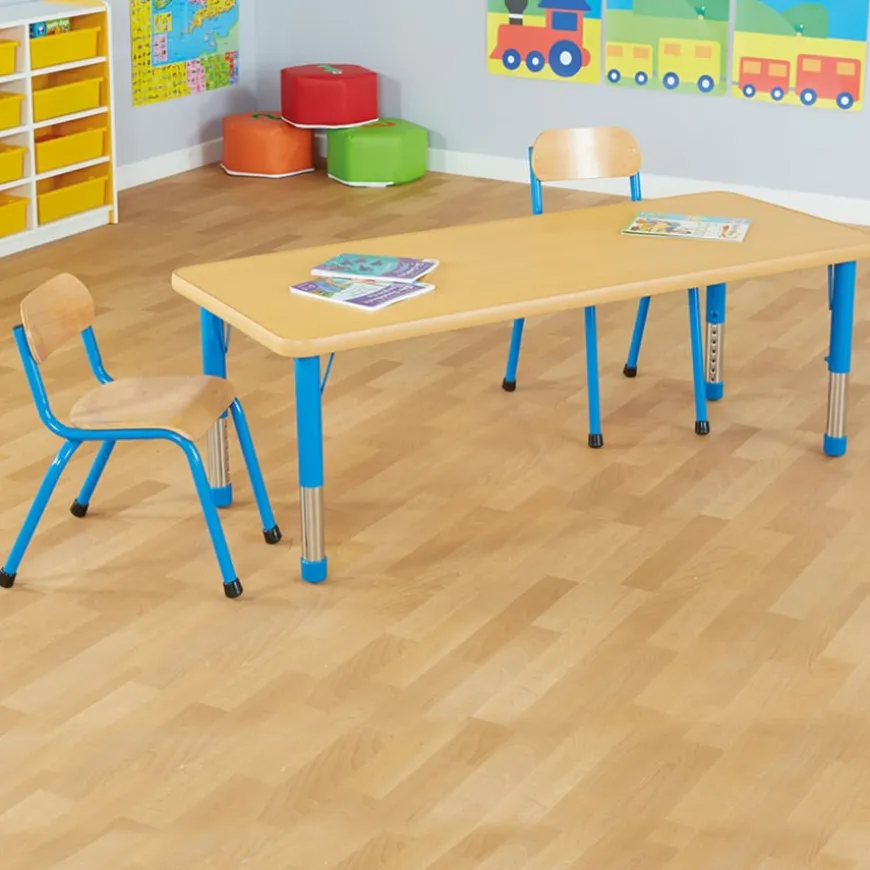 Copenhagen Height Adjustable Rectangular 8 Seater Table