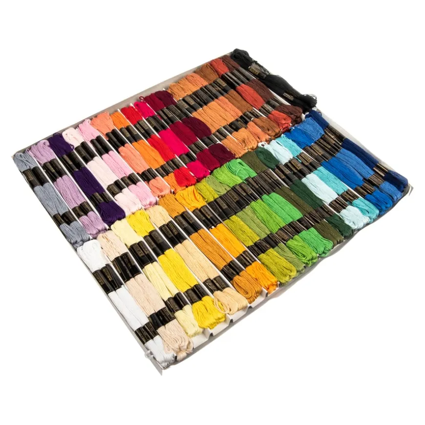 Cotton Embroidery Threads Pack Assorted 144pk