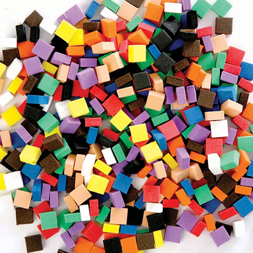 Craft Foam Mosaic Pieces Asorted 500pk