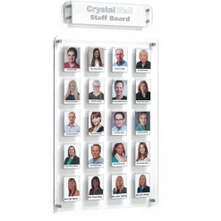 Crystal Wall Class and Staff Photo Display Boards