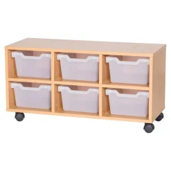 Cubby Tray Storage: 2 Tier with 6 Trays