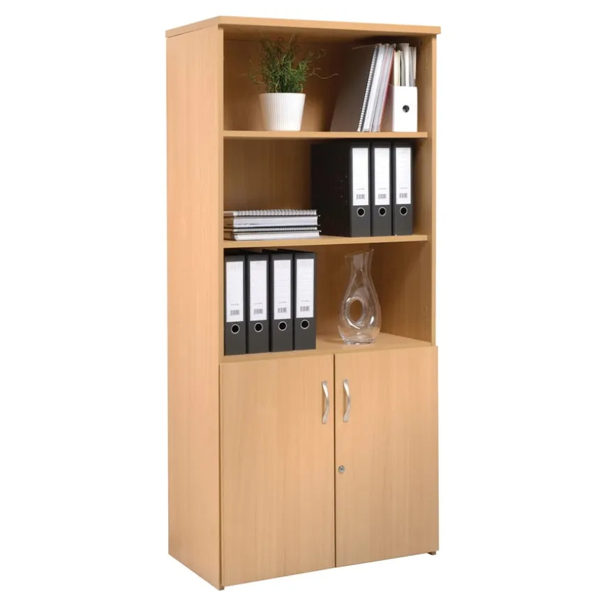 Cupboard with Storage Shelving Beech H1790mm