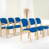 Curved Wooden Side Chairs With Arms