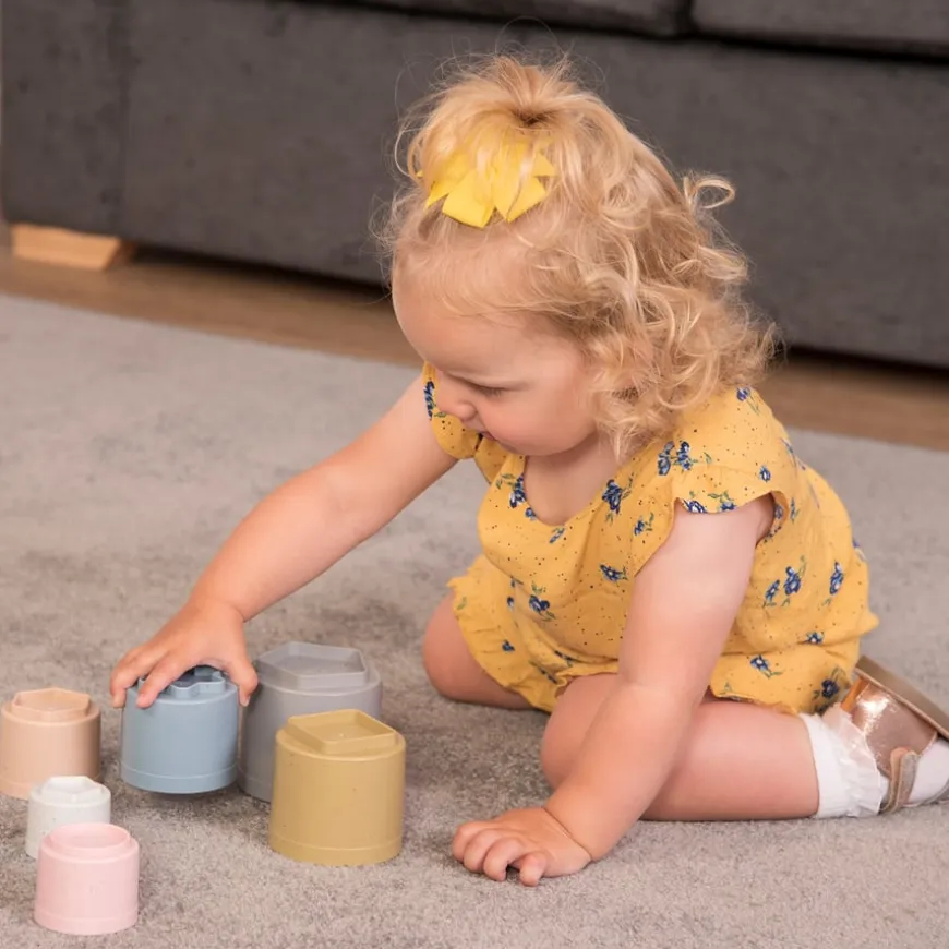 Dantoy Bio Plastic Baby Stacking Cups 7pk