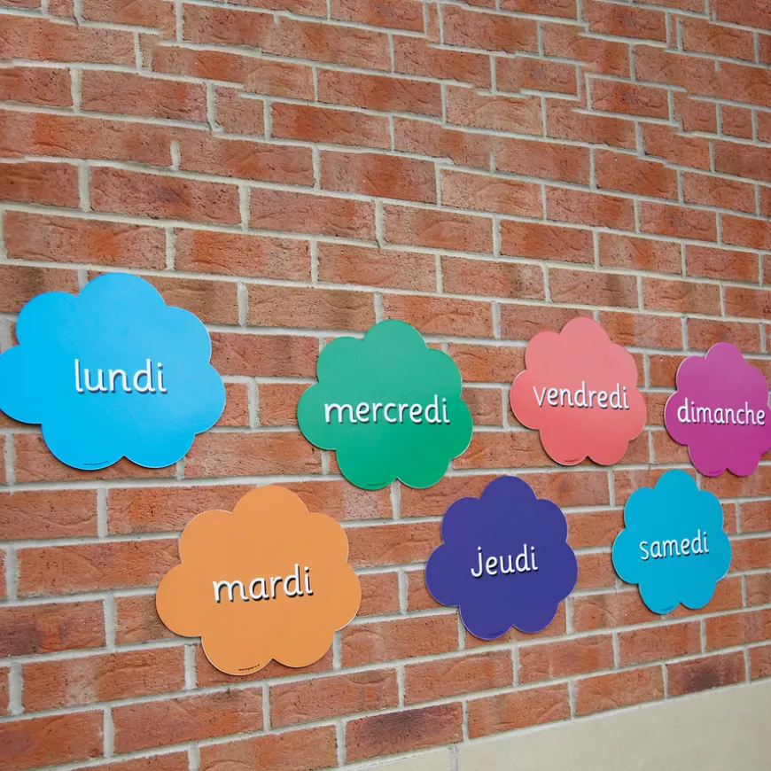 Days Of The Week French Playground Signs 7pk
