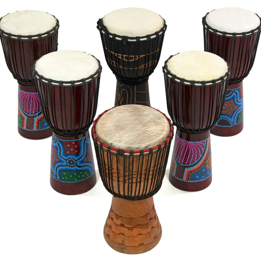 Djembe Drums & Shakers 24 Players