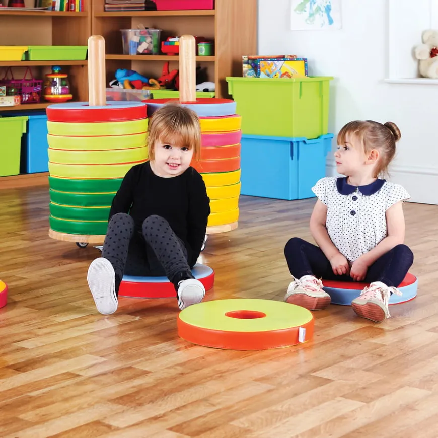Donut Floor Cushions and Trolley 24pk
