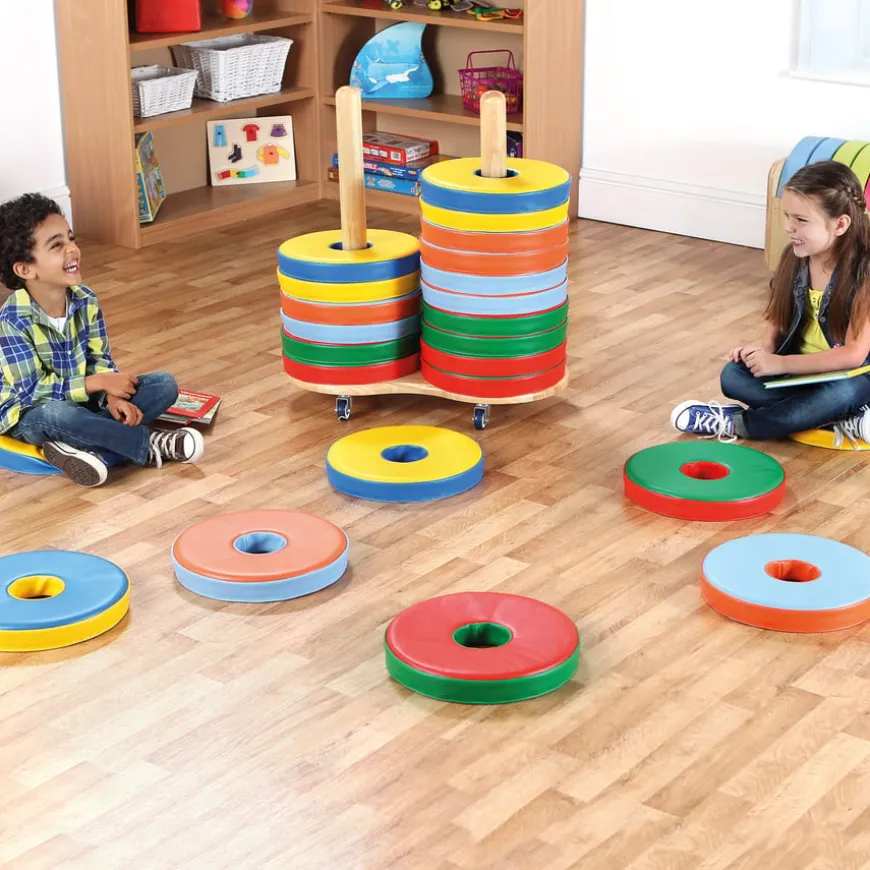 Donut Floor Cushions and Trolley 24pk