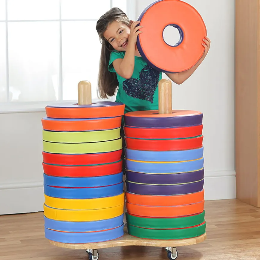 Donut Floor Cushions and Trolley 24pk