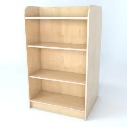 Double Sided Library Bookcase In Maple