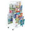 Double Sided Mobile Book Rack H1300 x W795 x D570mm