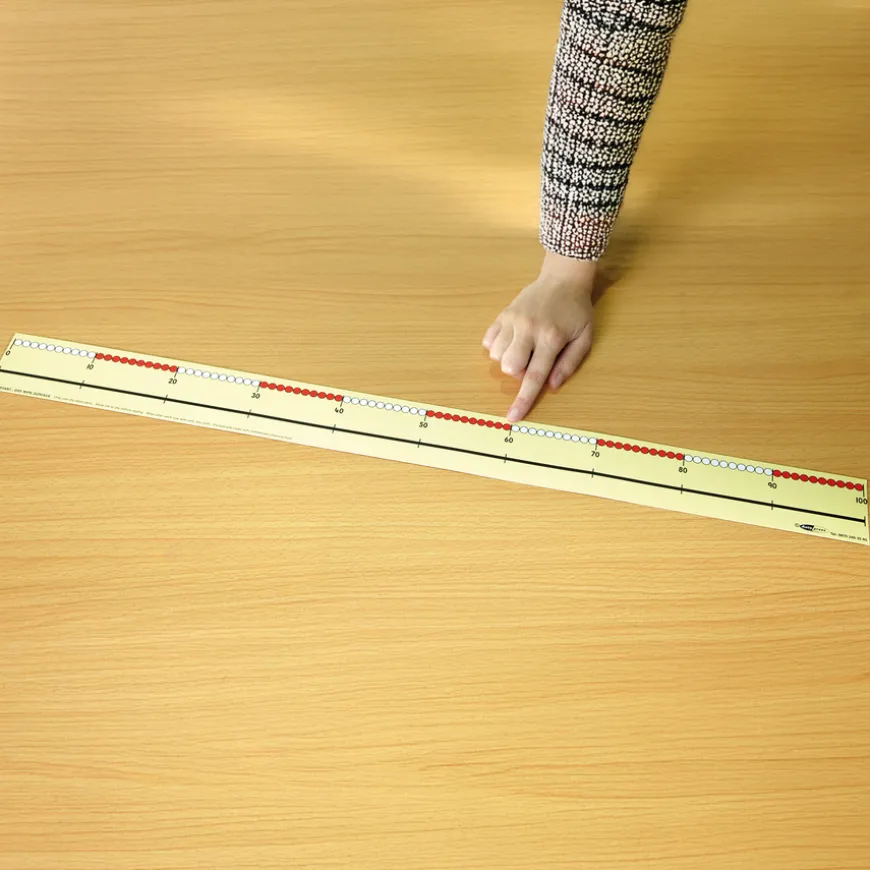Dry Wipe 0-100 Bead Number Lines 6pk