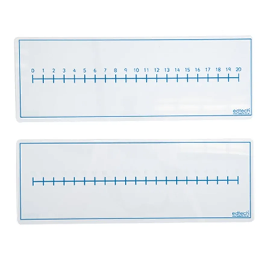 Dry Wipe Double Sided Number Line Board 30pk