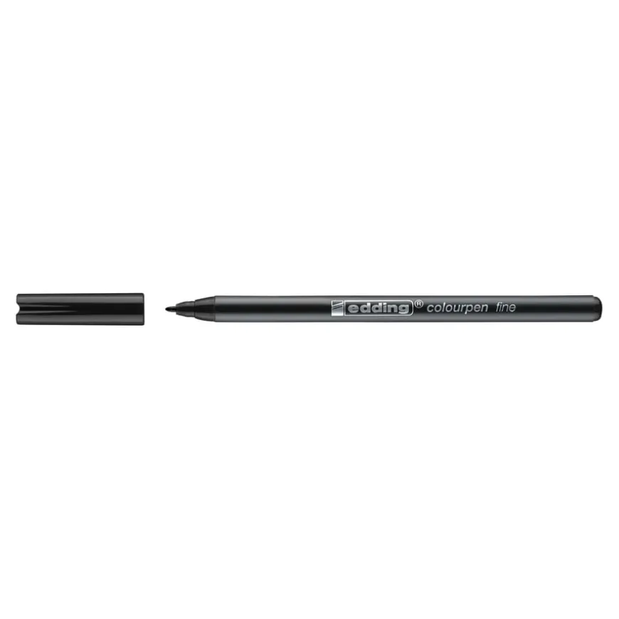 edding Colourpen Fine Black 12pk