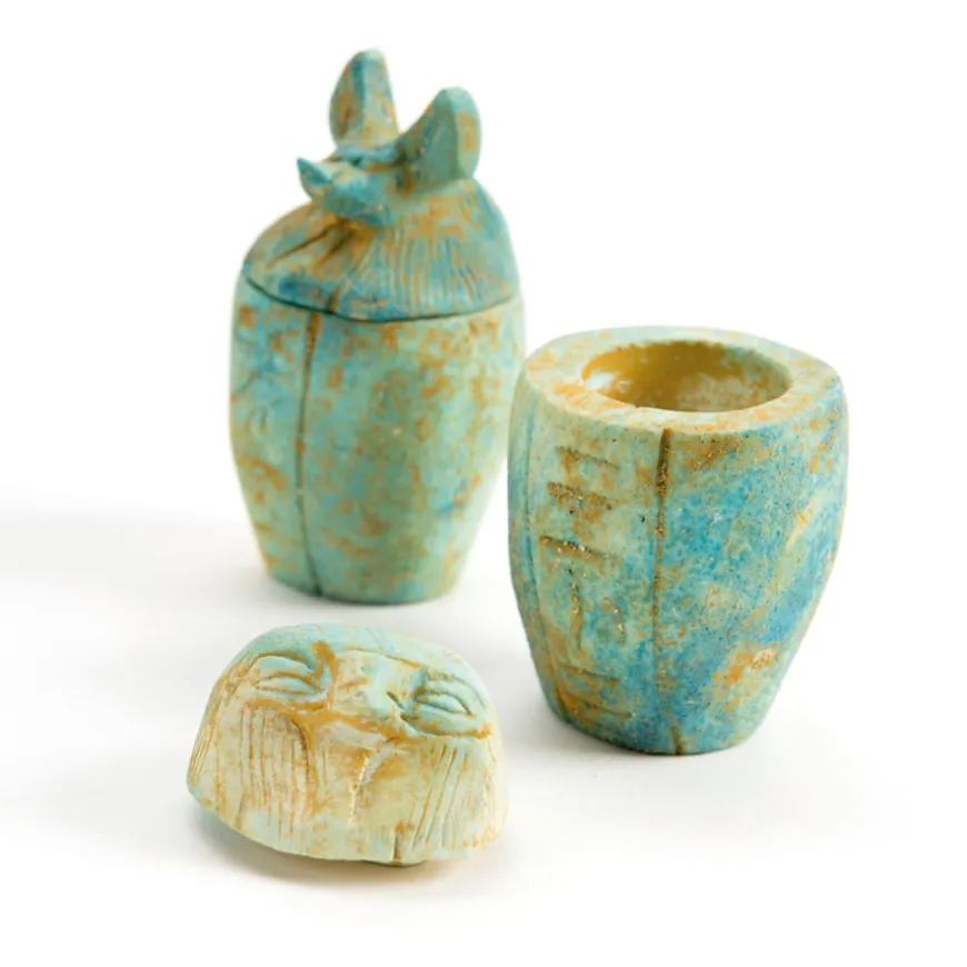 Egyptian Burial Canopic Jars 4pk