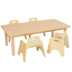 Essentials Beech Rectangular Table