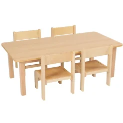 Essentials Beech Rectangular Table