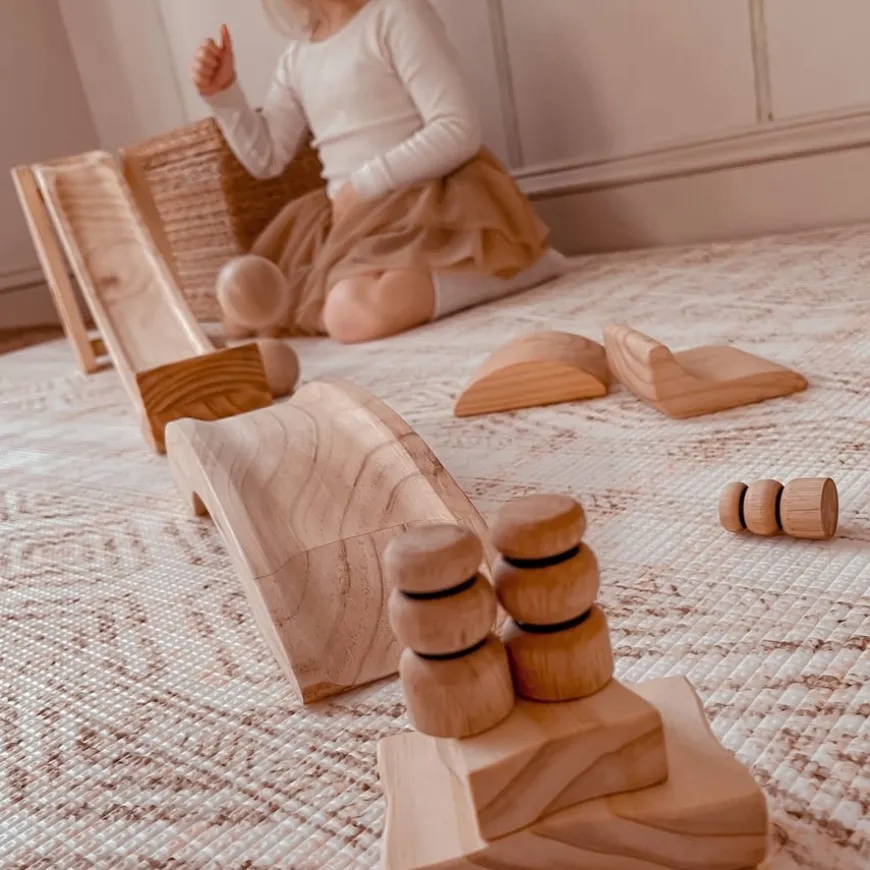 Explore Nook Construction Large Wooden Ball Run