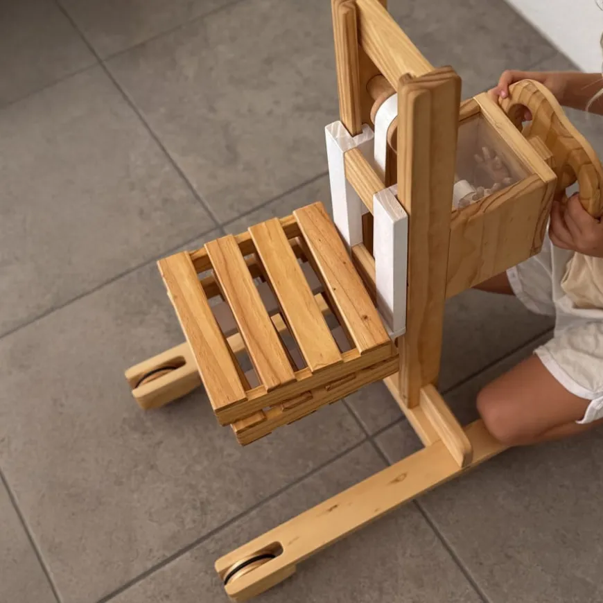 Explore Nook Construction Wooden Forklift & Pallets